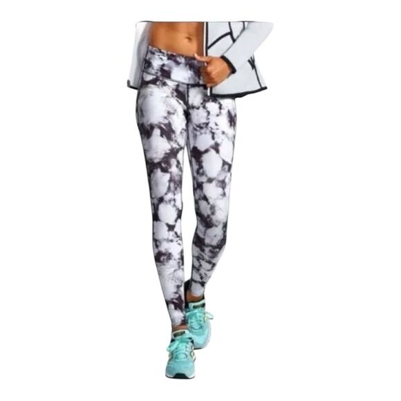 Athleta Floral Print Leggings -SZ M - Picture 2 of 8